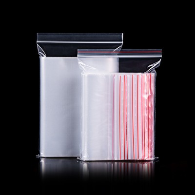 LDPE Plain Grip Seal Resealable Zip Lock poly Bag