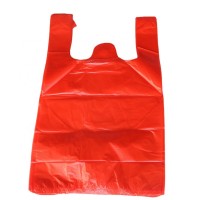 Custom logo printed PE plastic t-shirt bag t-shirt plastic bag